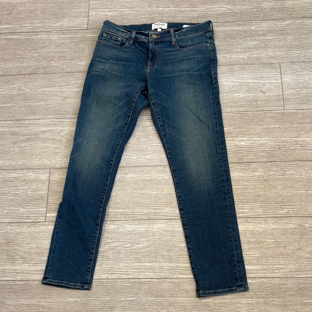 Frame Denim Le Garcon Berkley Square Blue Jeans size 27 - Picture 3 of 12